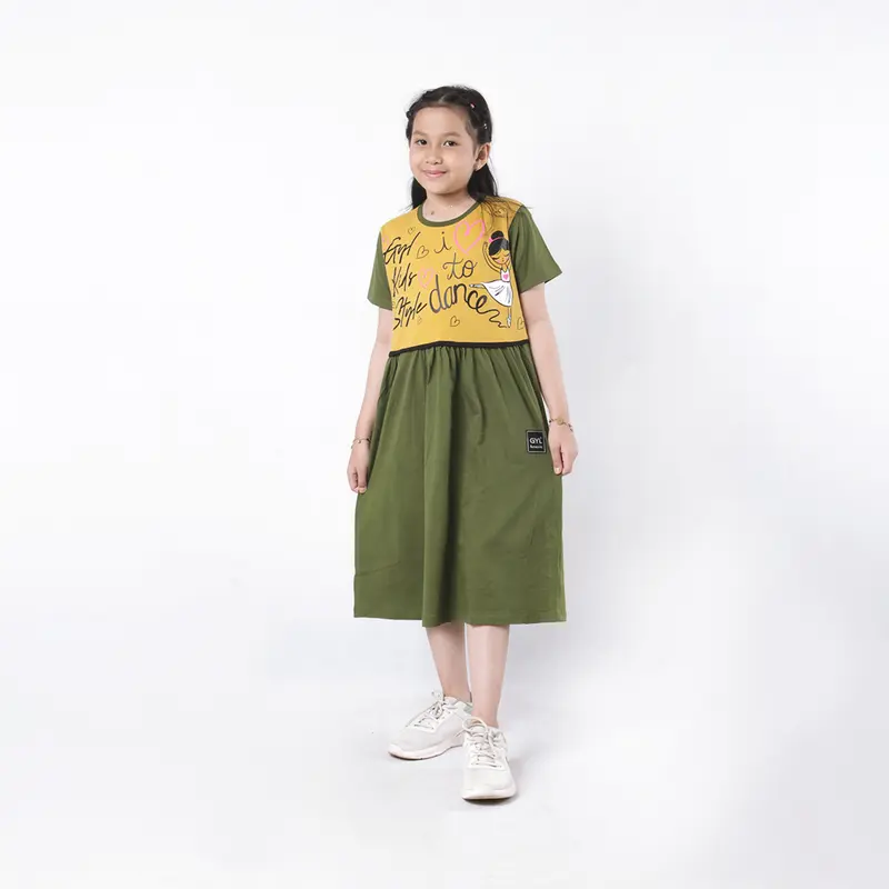Gyl Kids baju anak perempuan cewek Tunik drees daster keren katun combed 20s kekinian lucu Home dress Best Seller Baju Distro Anak Fashion 0