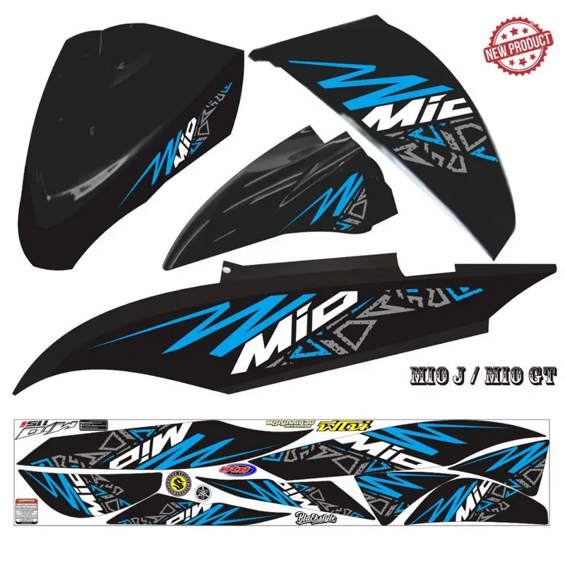 POLET MOTOR STIKER STIKER MOTOR MIO GT FI / STRIPING YAMAHA MIO J FI 5