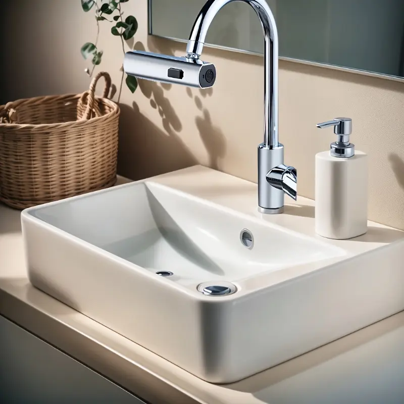 [Water-Saving] Three-Mode Faucet Aerator Adapter - Multifunctional Water-Saving Nozzle for Kitchen and Bathroom Sink Taps 2