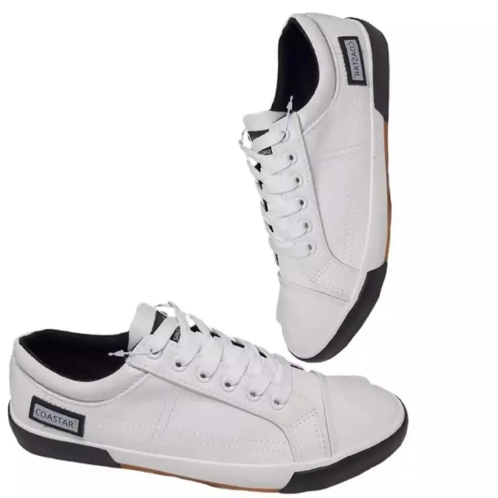 Low cut Leather Running Casual shoes For Men Closed Sports Shoes