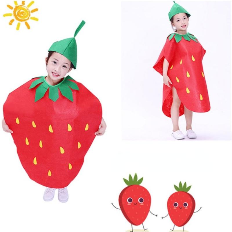 Product Introduction of Kids Fruit Vegetable Cosplay Costume Fruit Creative Performance Dress Up Halloween Costumes 21