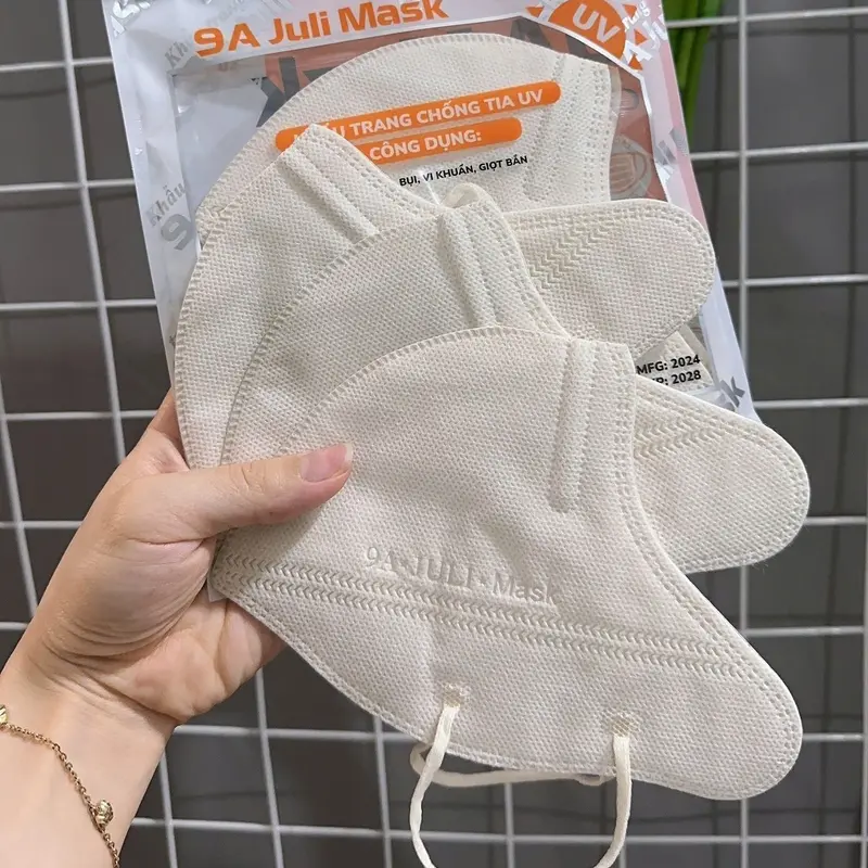 [ Mua 100c tặng 20c 5D] Khẩu trang 9A JULI 5 lớp kháng khuẩn,chống nắng,dày dặn che kín khuôn mặt-KT9A3 7