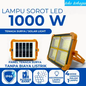 COD Lampu Solar Tenaga Surya Solar Cell Solar Panel 500 1000 2000 Watt Camping Tenaga Matahari Waterproof