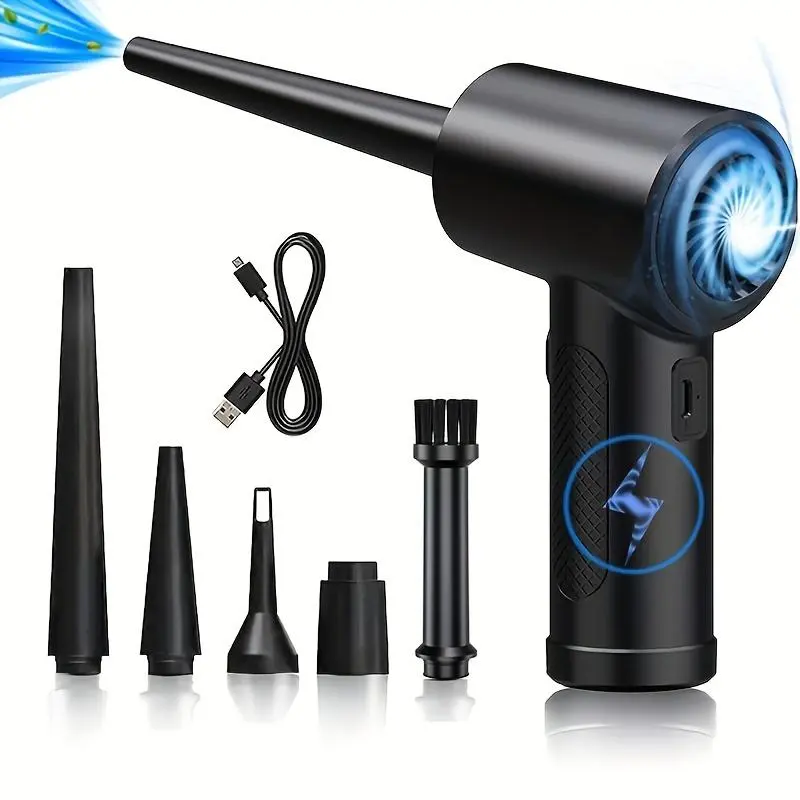 Portable Handheld Car Vacuum Cleaner, USB Rechargeable Cordless Vacuum Cleaner, Multifunctional Car Cleaning Tool for Keyboard, Car, Home