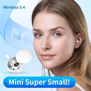 Fon Kepala Tidur Bluetooth Tanpa Wayar, Sk26, Fon Telinga Pembatalan Bunyi, Alat Dengar Halimunan, Fon Telinga Mini Halimunan, Dengan Mikrofon, Sesuai untuk Sukan, Kalis Air Bateri Earphones Hitam Pc Putih Mic Amplifier Audio