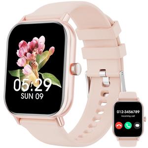 Smartwatch (Receive/Dial Calls), 1.83 Inch Smartwatch for Men and Women, 100+ Sport Modes Fitness Watch with Pedometer, Water Resistant for iOS Android Smartwatches