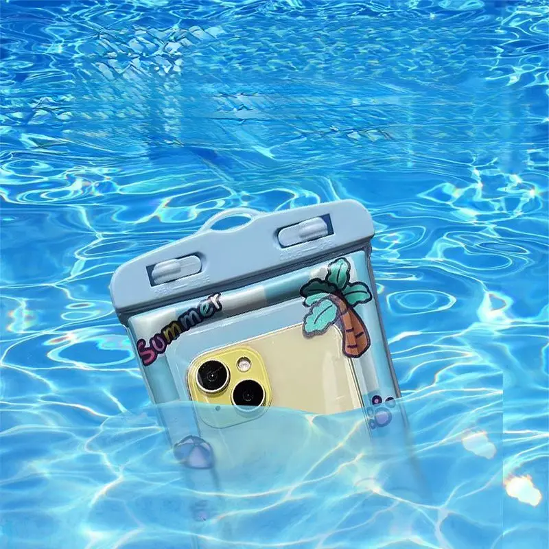 Cartoon Airbag Style Waterproof Phone Case Touchscreen Sealed Bag Diving Cover Swimming Rafting Waterproof Cute Phone Case