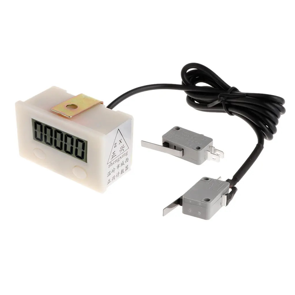 Punch Counter 5 Digit Digital LCD Electronic Punch Counter Puncher With Switch