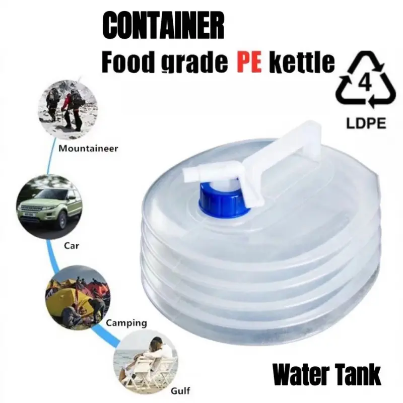 Botol boleh lipat, bekas simpanan air, baldi, beg air, dispenser air ...