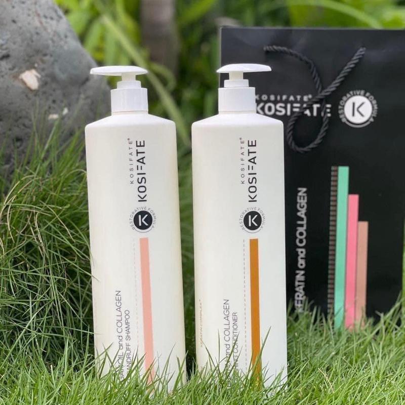 [ XẢ KHO GIÁ SỐC ] Cặp Gội Xả Dưỡng Sinh Kosifate 1000 ml - Hỗ Trợ Loại Bỏ Gàu Và Chống Lão Hóa Tóc