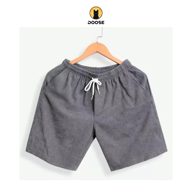 Quần Short Đùi Nhung Tăm Nam Nữ DOOSE Style Unisex Ulzzang HQ - Đủ Màu 3