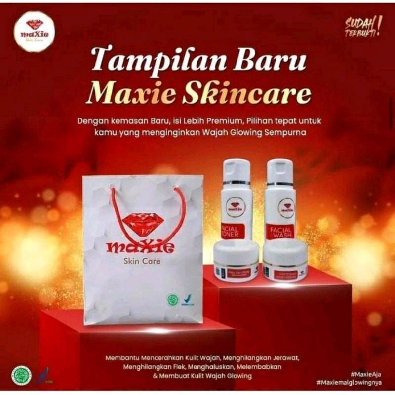 Paket Perawatan Kulit Maxie Glow - Sabun, Toner, Cream Siang & Malam - Mencerahkan, Bersihkan, Muka 6