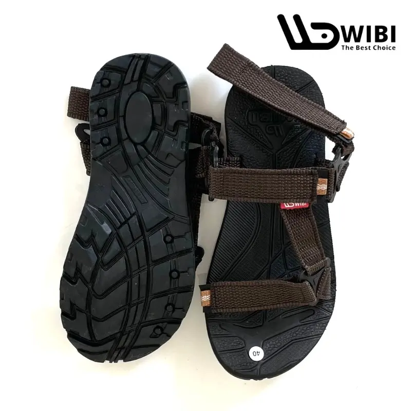 ORIGINAL WIBI S24-a2 Sandal Gunung Pria Wanita Unisex Slip On Adventure Original Size 39 sd 43 Karet Sendal 4