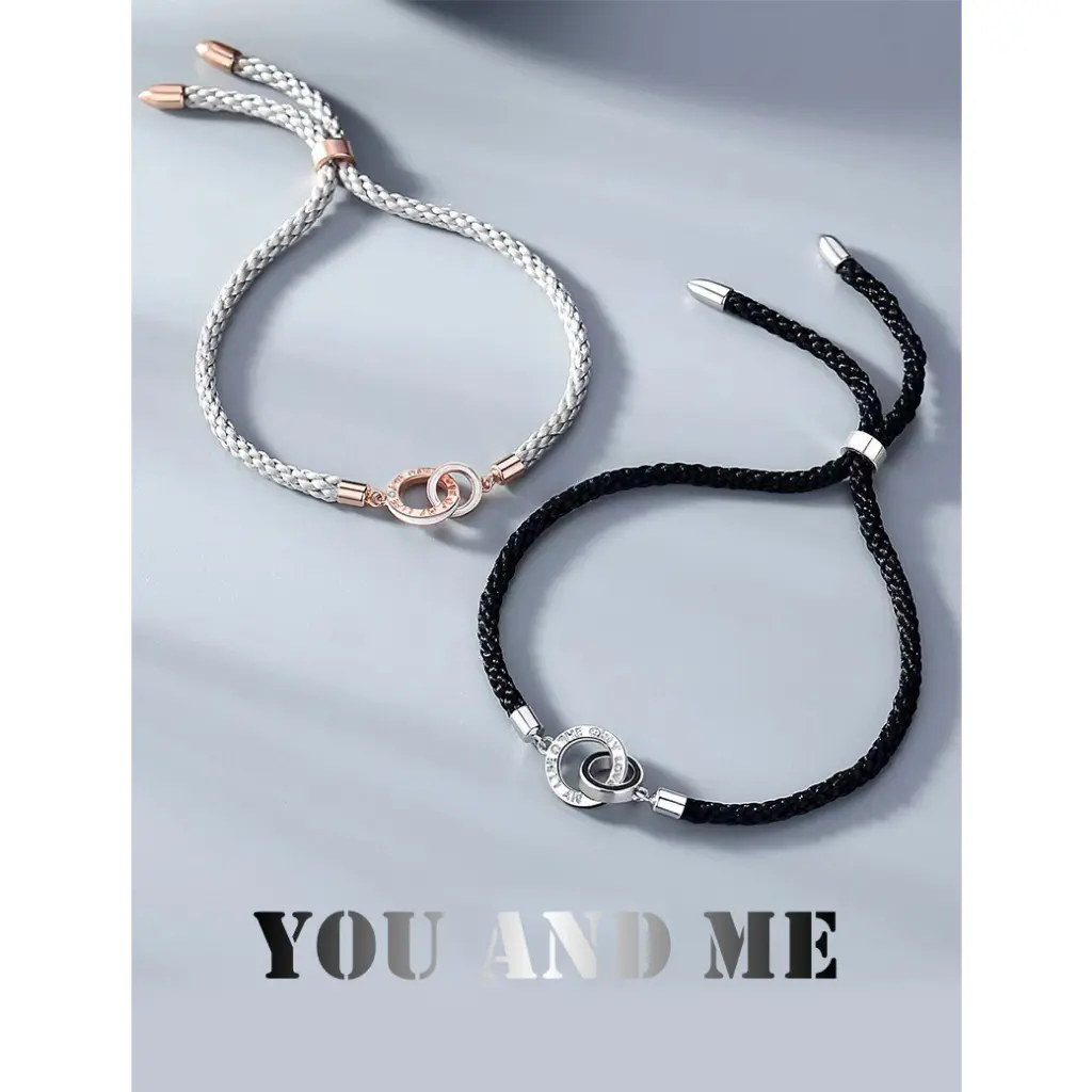 Gelang Couple Pasangan-YOU AND ME gelang fashion Original Arctic Deer S03 Titanium