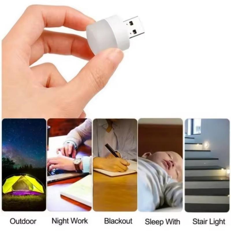 Product Introduction of 5Pcs Portable USB Port Small Night Light Bedside Reading Book Lights Mini Bedroom LED Eye Protection Lamp 18