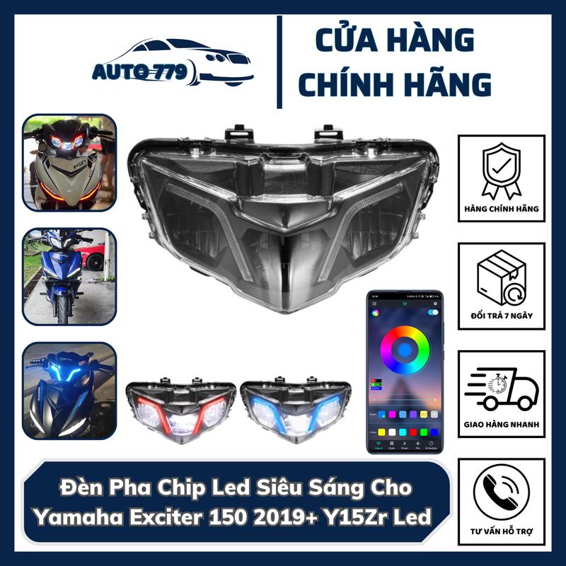 Pha Đèn Led Cho Exciter 150 2019+ Y15Zr Led Lắp Đặt Giắc Cắm Theo Xe, Bảo Hành 6 Tháng Bởi AUTO779