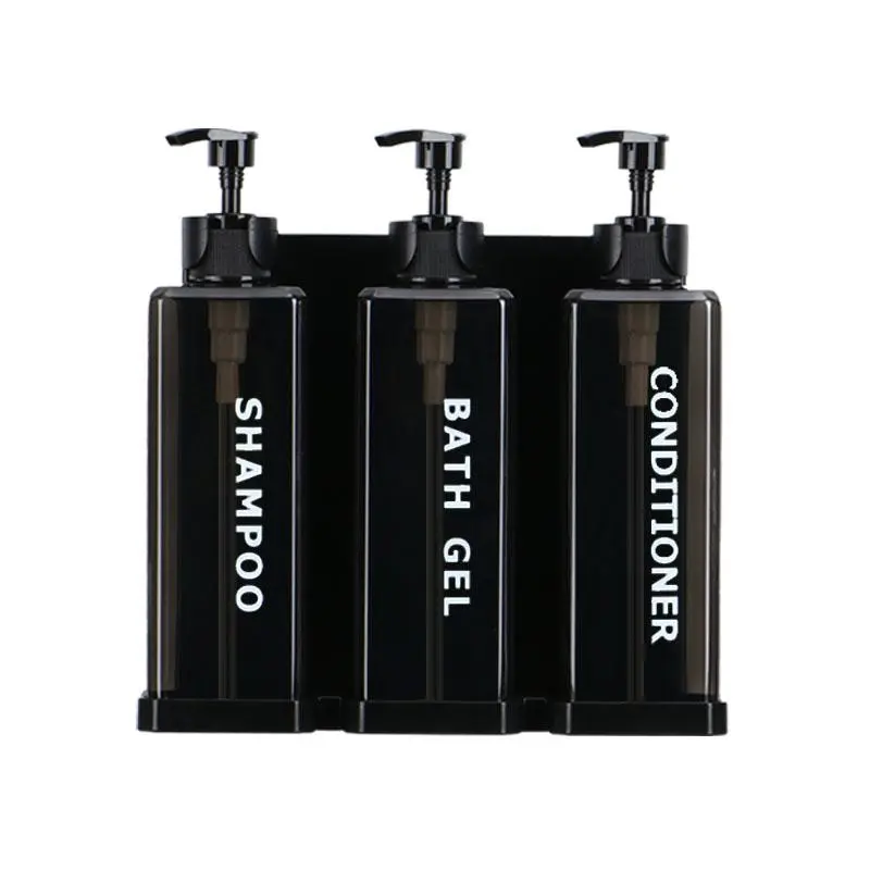 Wall Mounted Soap Dispenser, 1 Count Punch-free Soap Liquid Pump, Shampoo Conditioner Shower Gel Dispenser for Bathroom Supplies