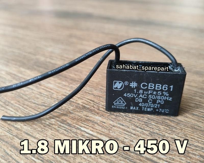 KAPASITOR KIPAS ANGIN 1.2 / 1.5 / 1.8 MIKRO 1