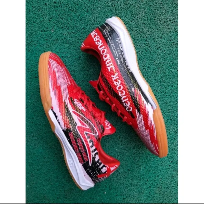Sepatu futsal alpha abu abu lis hijau 6