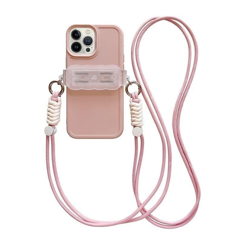 Product Introduction of 2025 New Crossbody Phone Lanyard Stretchable Adjustable Card Wave Pattern Back Clip, Stylish and Good-looking, Only for Flat Phone Cases 5