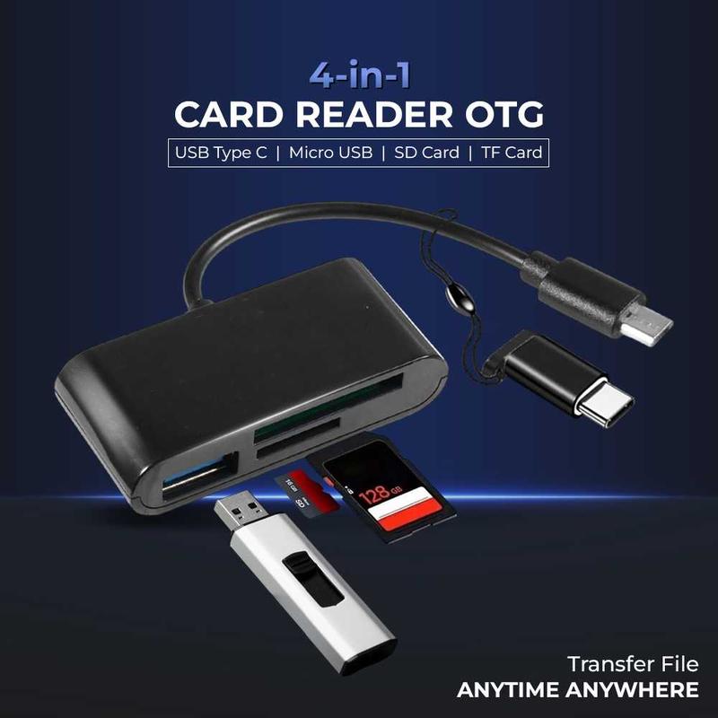 THLE TF Card Reader 4in1 SD OTG Micro with USB Type C - THR4 - Shop ...