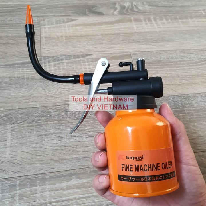 Bình châm nhớt vịt dầu 250ml bình xịt dầu nhớt bằng thép hãng KAPUSI japan