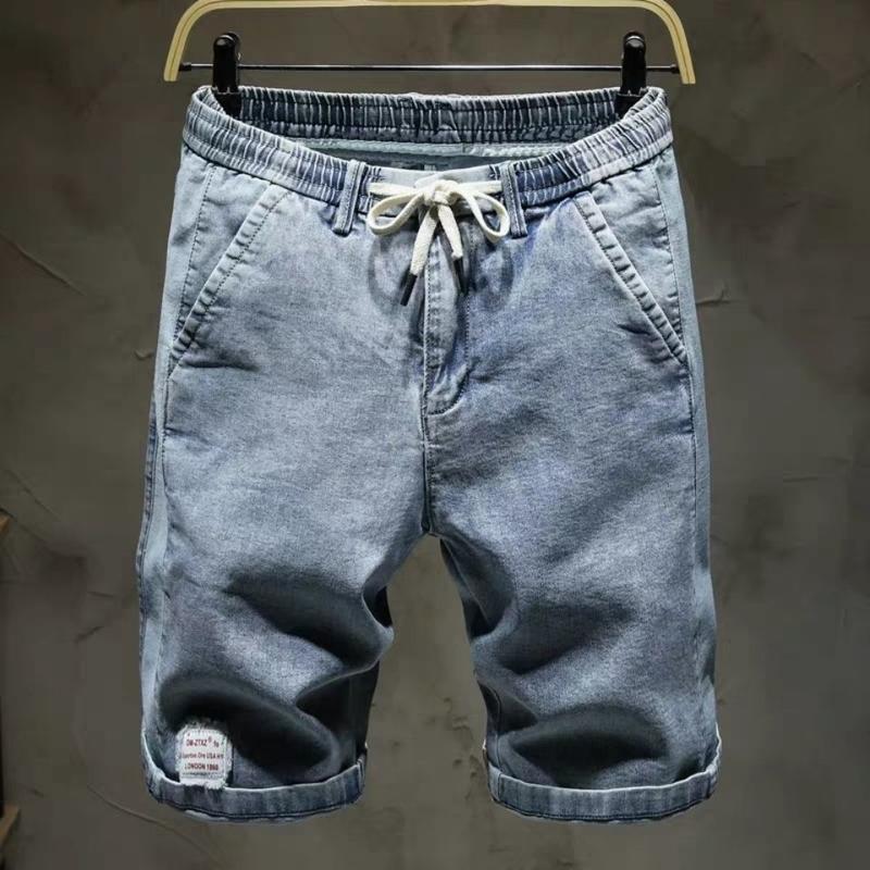 Quần short nam chất jeans cao cấp - Form rộng thời trang, vải mỏng nhẹ co giãn 2