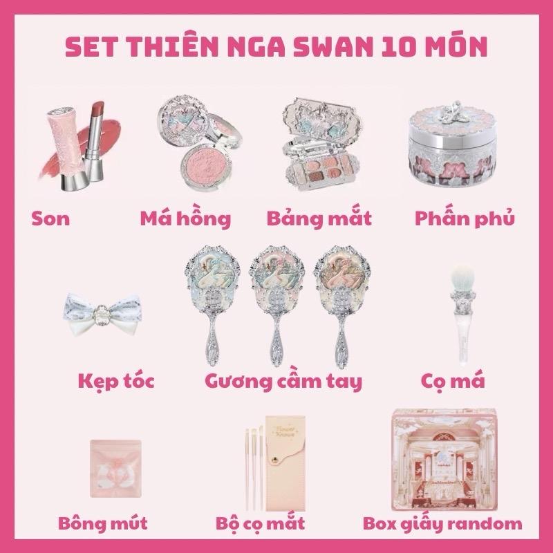 [FLOWER KNOWS] SET MỸ PHẨM KÈM QUÀ TẶNG HOA BIẾT FLOWER KNOWS THIÊN NGA Swan Ballet 10 món Hoa Biếc