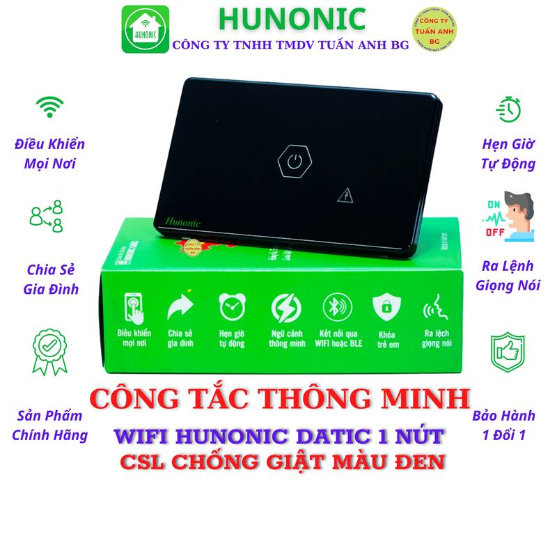 Công Tắc Thông Minh Wifi, Công Tắc Chống Giật Cho Bình Nóng Lạnh Hunonic Datic 1