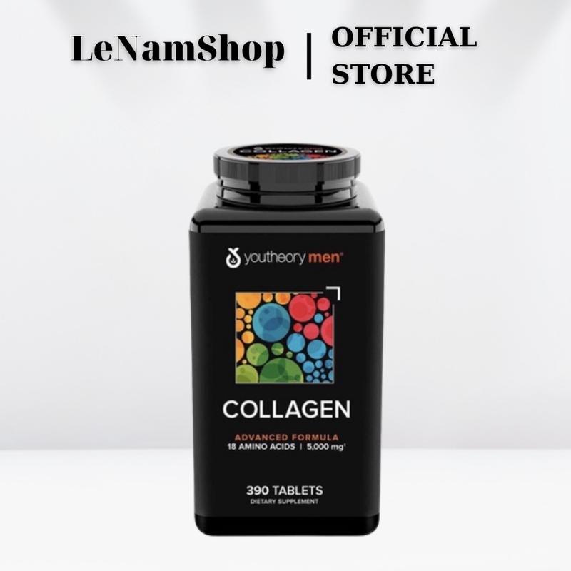 Viên uống bổ sung Collagen Mens Mỹ 5000mg Cho Nam dành cho người lớn - Hộp 390 Viên Thực phẩm chăm sóc sắc đẹp