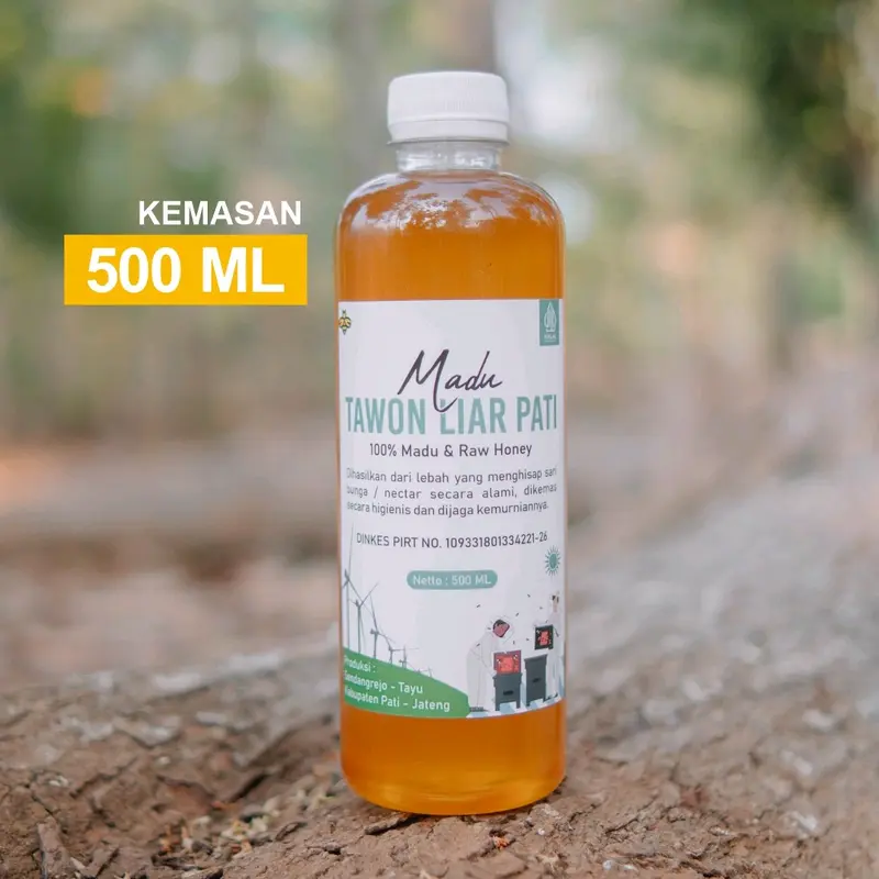 Madu Murni Alami kemasan botol Tawon Liar Pati Honey 1