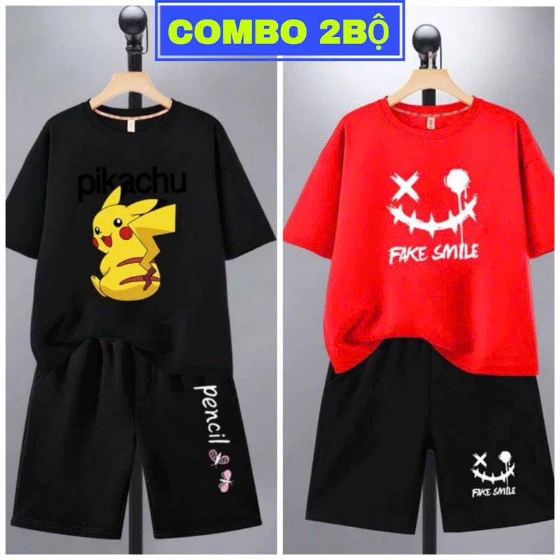 Product Introduction of Combo 2 Bộ bé trai size đại từ 17kg đến 40kg. Bộ quần áo bé trai dáng quần đùi áo cộc tay, phong cách Hàn Quốc,chất thun co giãn thoải mái,tuổi từ 5 đến 14 tuổi. 25