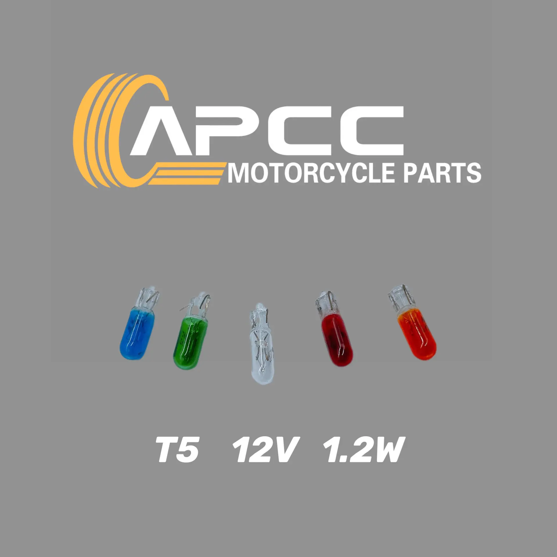 MOTORCYCLE PEANUT BULB T5 12V 1.2W UNIVERSAL