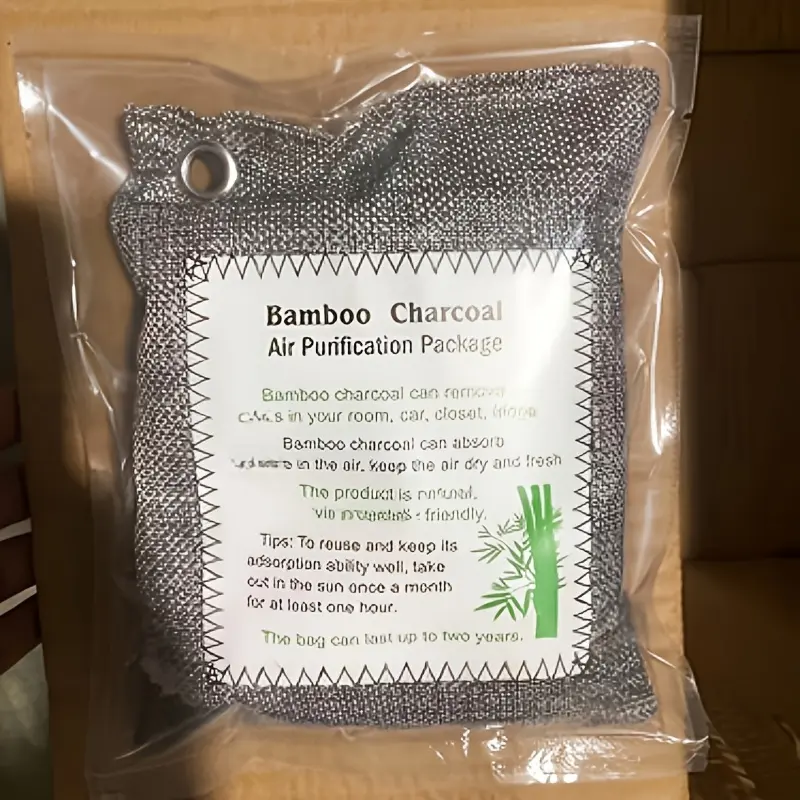 Product Introduction of 800G (20.6Oz) of 4 Different Colored Bamboo Charcoal Air Purifying Packs, Reusable, Suitable for Home Rooms, Car Interiors, Wardrobe And Shoe Cabinets 6