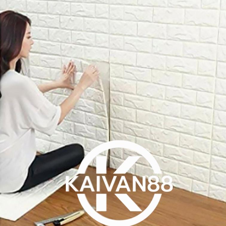 Kaivan88 Wallpaper 3D Motif Bata 70x77cm Tebal 3mm 2