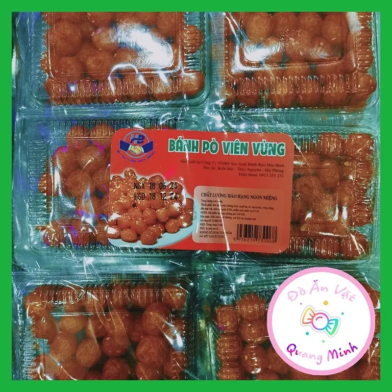 Bán sỉ Bánh Pò viên vừng bịch 30 hộp 20g thơm ngon hấp dẫn, đồ ăn vặt cổng trường thơm ngon hấp dẫn 0