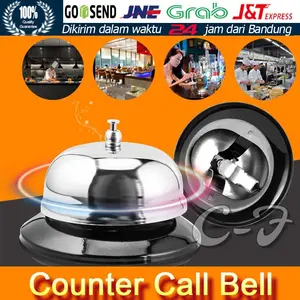 Bel Meja Kasir Restoran Bel Kantor Calling Bell Bel Tamu Hotel Dapur Toko Bunyi Nyaring Stainless