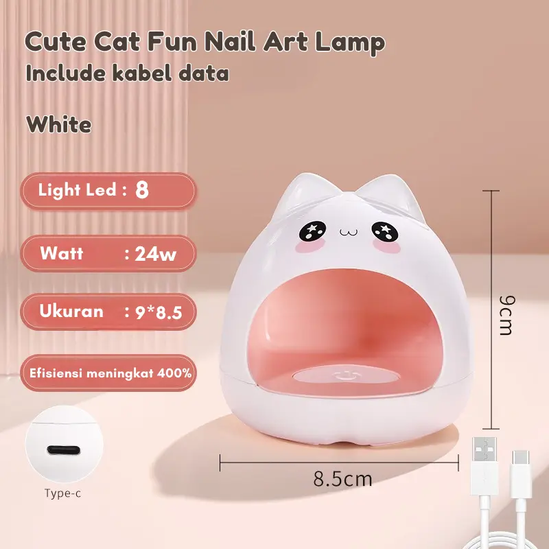 Pengering Kutek Kuku / Lampu Pengering Kutek Kuku Gel Lampu LED UV Mini 6W/24W Portabel Nail Dryer / LAMPU UV GEL NAIL ART 5
