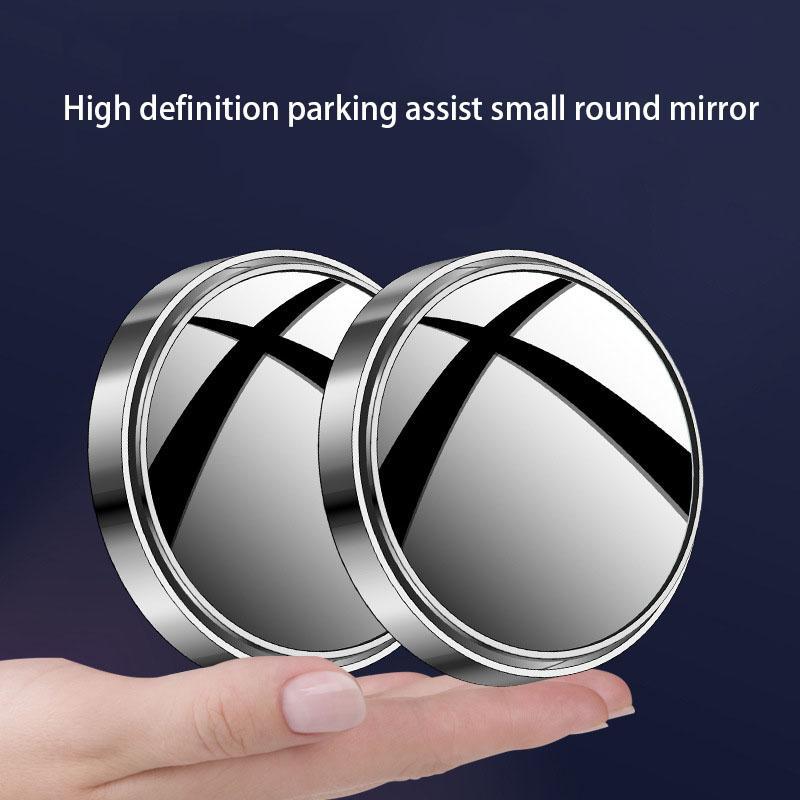 Car Rearview Mirror, Round Car Rear View Mirror, 360° Rotatable Car Rear View Mirror, Car Exterior Accessories, Automotive, Vehicle 5