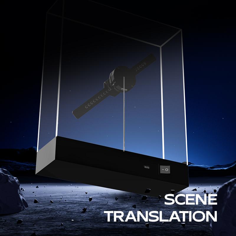 New 3D hologram fan projector desk display custom logo products  transparent led display - Image 5