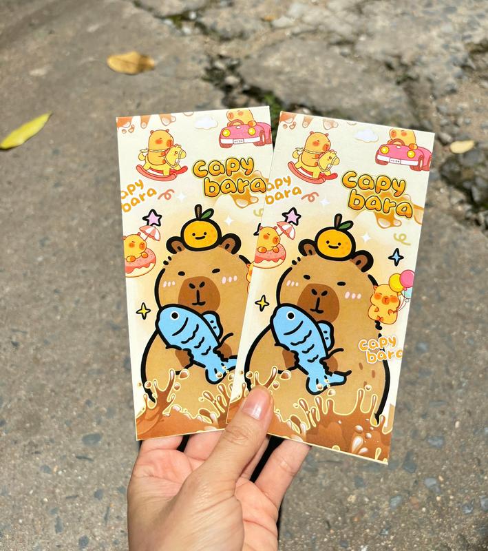 COMBO 100 BAO LÌ XÌ LÌ CÁC NHÂN VẬT HOẠT HÌNH CAPBAZA, LABUBU