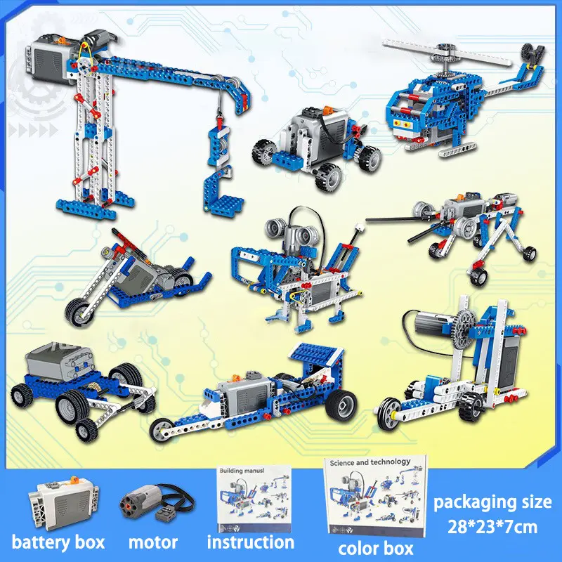 STEM 9686 Robotic Creator Block Brick Electric Science Technology Power ...