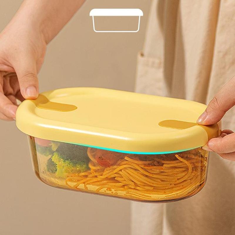 Bento Box with Lid Glass Container Lunch Container Food Prep - TikTok ...