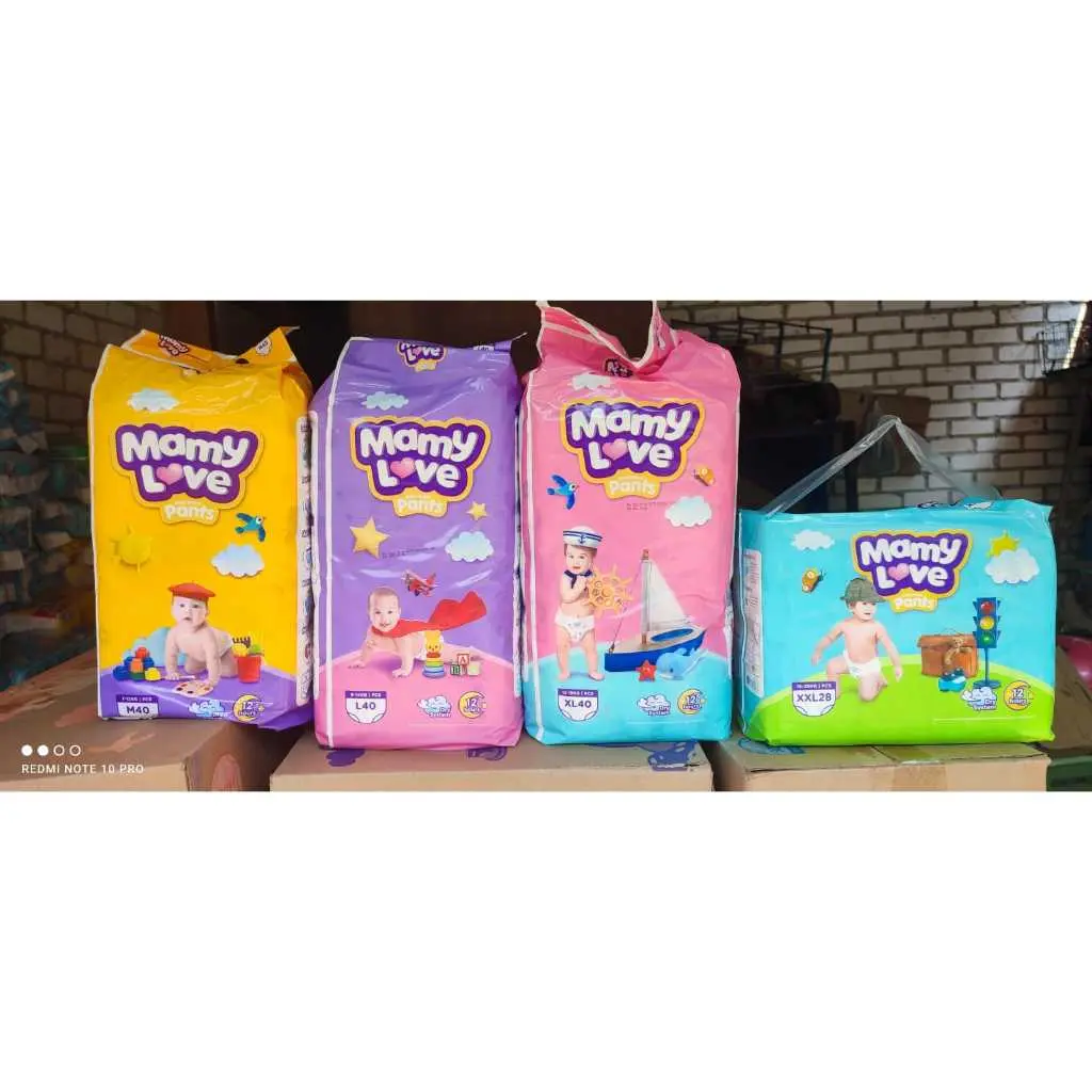 Mamy Love Pants Popok Celana S20 S40 M40 L40 XL40 JUMBO PACK