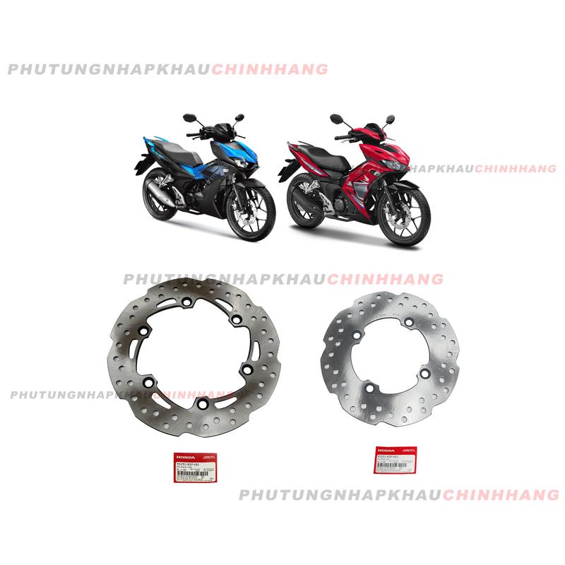  Đĩa thắng trước sau Winner X V2 V3 2021 2022 2023 chính hãng Honda Đĩa phanh Winner X 150 - 45251K56V51   43251K2PV61 