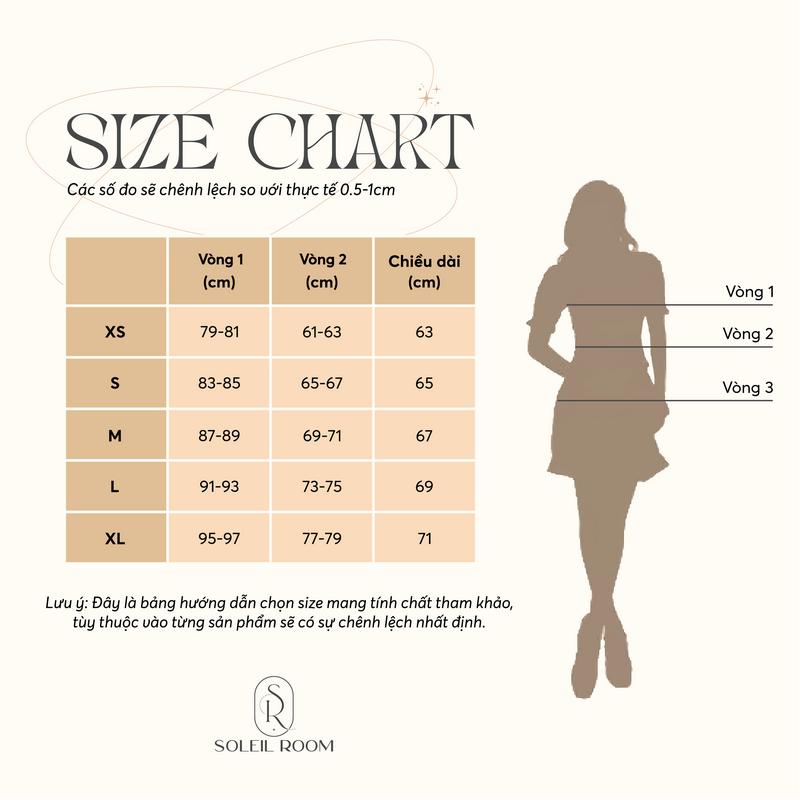 SOLEIL - Váy Đầm Yoon Dress Thiết Kế Nữ Chéo Khoét Vai Chiết Eo Dài Tay Dáng Bồng Tăm Hoa Phối Taffeta Tiểu Thư Sang Trọng Đi Tiệc Đi Chơi Thường Ngày Women VD83 9