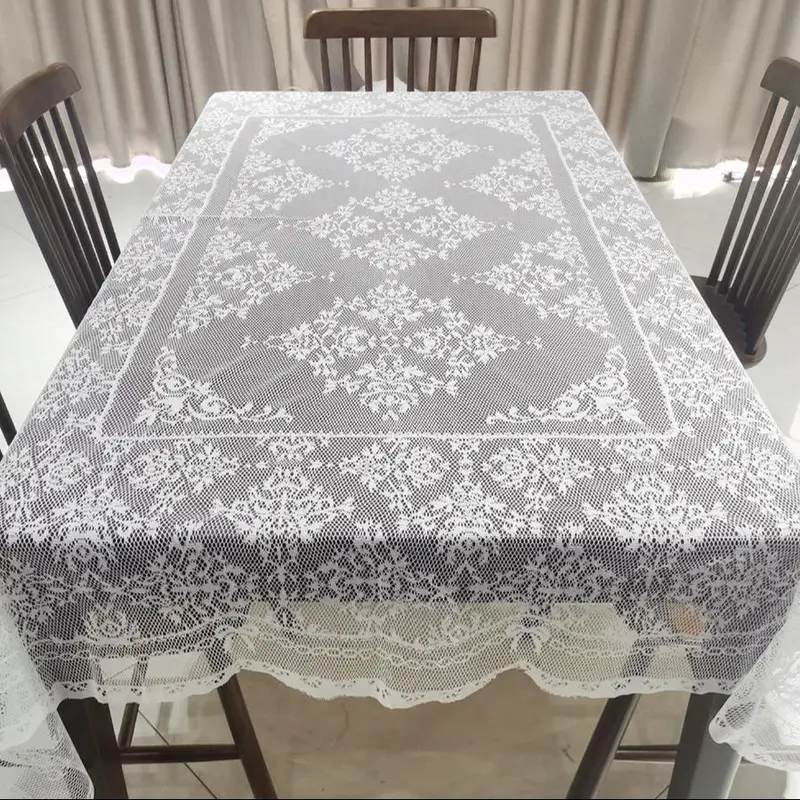 Lace Tablecloth, 1 Count Table Cover, Table Cloth for Street Stalls, Table Runner, Household Table Decoration Supplies 5