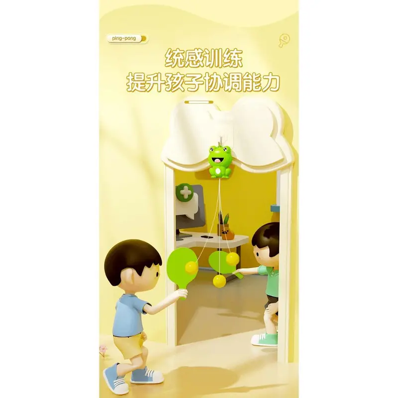 Huấn Luyện Viên Tập Bóng Bàn Treo, Dành Cho Trẻ Em, Vợt Bóng Bàn, Sử Dụng Trong Nhà, Dụng Cụ Phối Hợp Kích Thích Giác Quan Tại Nhà, Phối Hợp Tay-Mắt 8