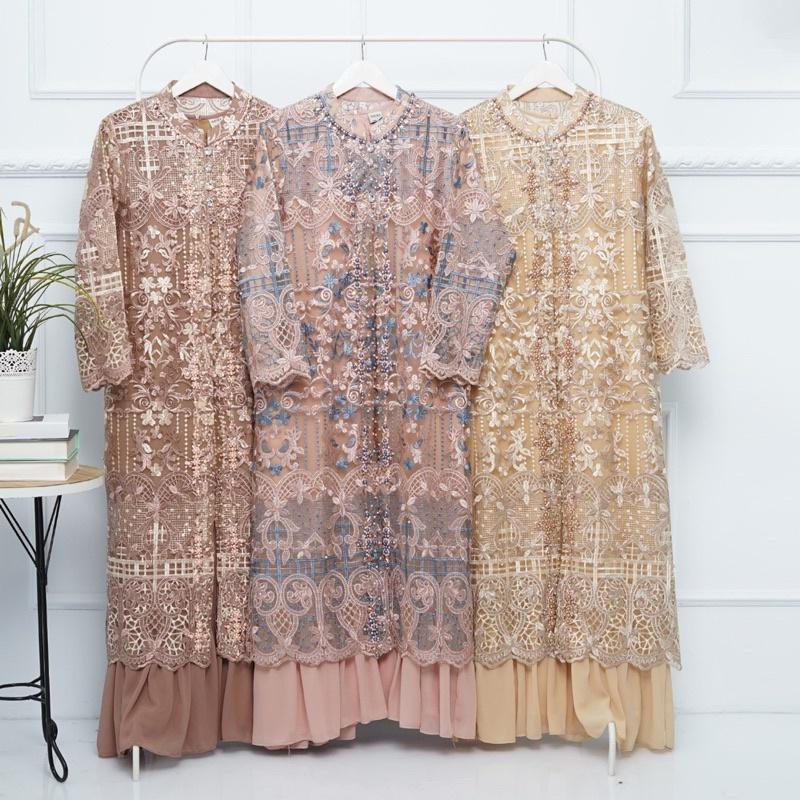NEW ARRIVAL KANISYA DRESS ORIGINAL / GAMIS PESTA KONDANGAN / BAJU GAMIS WANITA PREMIUM / DRESS KONDANGAN PREMIUM / GAMIS PAYET / DRESS TERBARU / GAMIS OUTHER LEPAS PASANG / DRESS WANITA 2