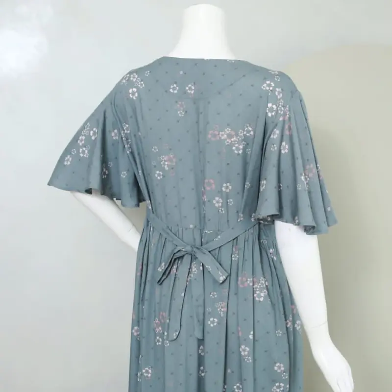 LD 110 PB 125 Daster Lengan Lebar Bumil Busui Friendly Dress Motif Cantik Simple Nyaman 4